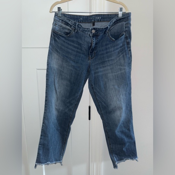 White House Black Market Denim - White House Black Market Straight Leg Blue Jeans